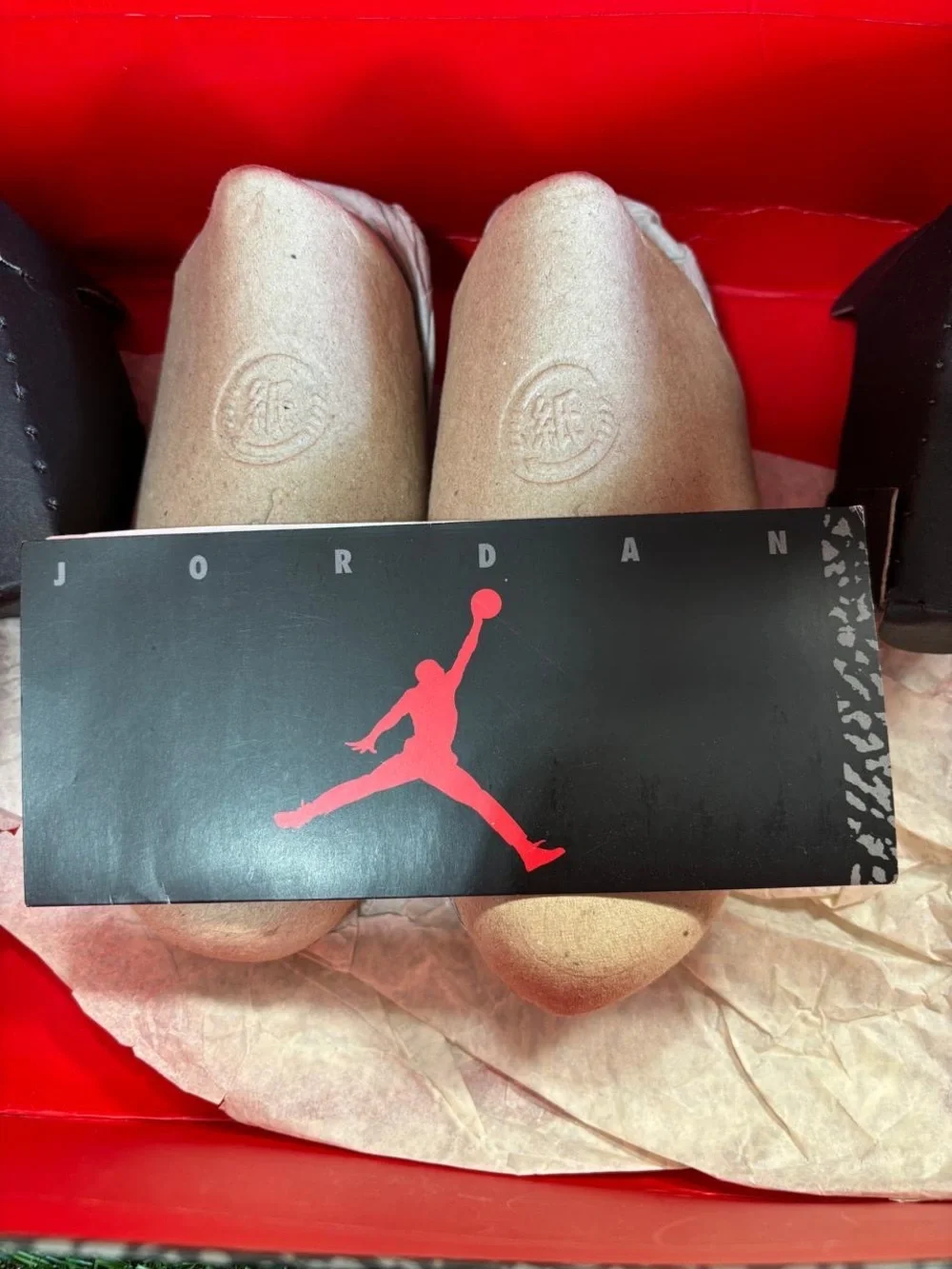 Air Jordan 3 Retro Black Cement 2011 Empty Box Only Size 8 M With OG Receipt